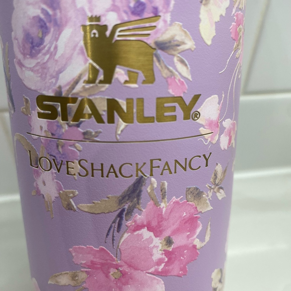 STANLEY & LoveShackFancy Collab 20 OZ ALL DAY SLIM BOTTLE NEW